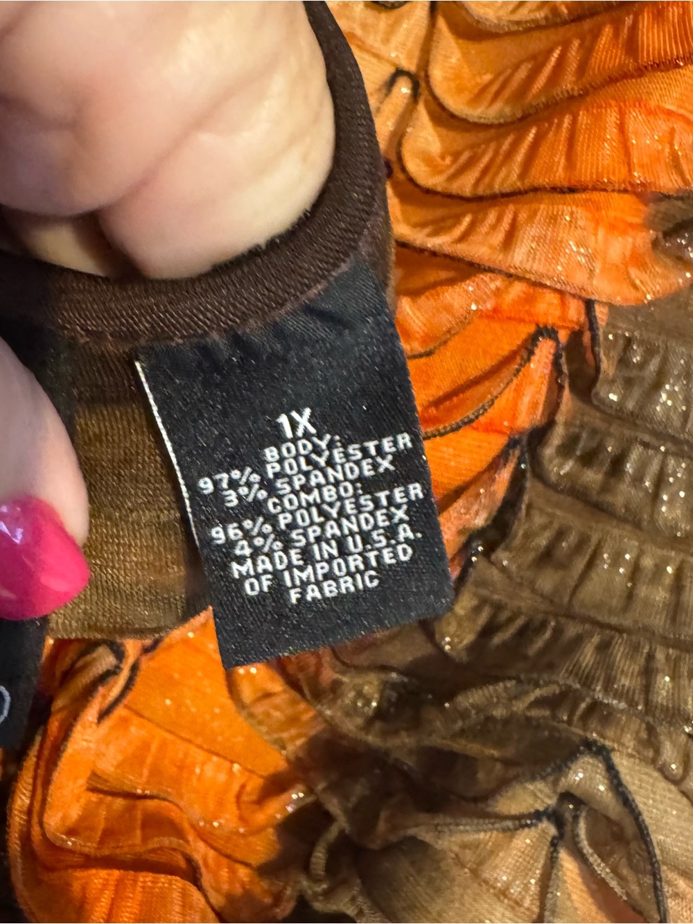 FALL COLORS!! From New Directions Scalloped Layers Top PLUS: 1X #I - Picture 8 of 9